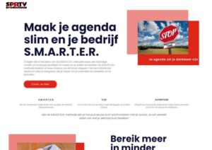 Portfolio 2024 SPRTVPRoductions 2e landingspagina SPRTVProductions SMARTER cursus