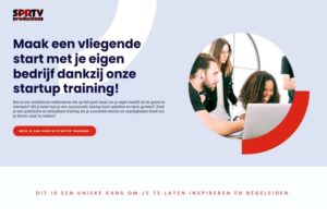 Portfolio 2024 SPRTVProductions1e landingspagina SPRTV 1 pagina